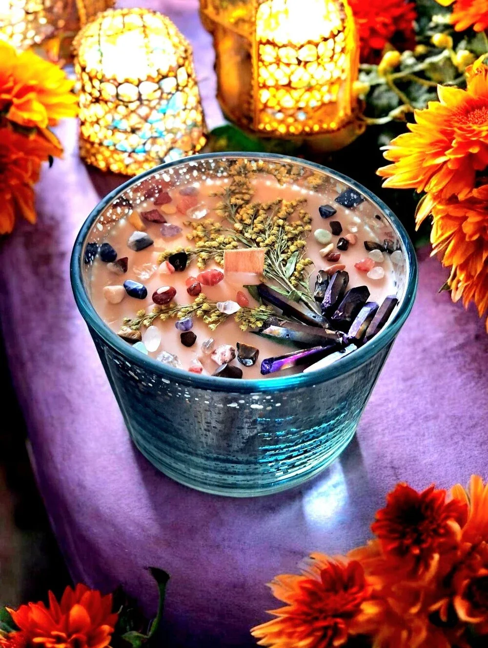 Hand Crafted , Wicked Worthy Wax, Glow and Grow  16oz candle